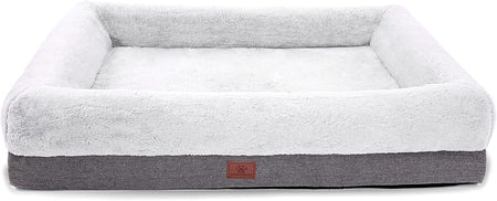 Orthopedic Dog Bed for Large Dogs and Medium Dogs, Dog Sofa Bed with Waterproof Liner Pad and Removable Washable Cover, Dog Mat for Crates and Couch,Puppy Bed, Pet Bed