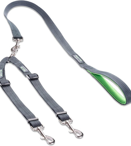 Double Dog Leash | Dual Dog Leash, Two Dog Leash, Multiple Dog Leash for 2 Dogs, Double Leash for Dogs, Leash Splitter for Large and Small Dogs, 2 Dog Leash, Double Clip Dog Leash Coupler