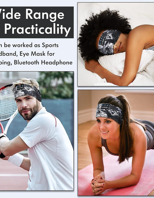 Load image into Gallery viewer, Sleep Mask with Bluetooth Headphones, Painting Sleep Headphones Bluetooth Headband for Sleeping Sports Sleep Mask for Side Sleeper, Best Gift and Travel Essentials
